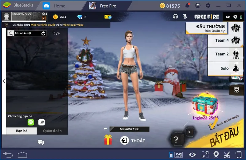 chế độ chơi free fire